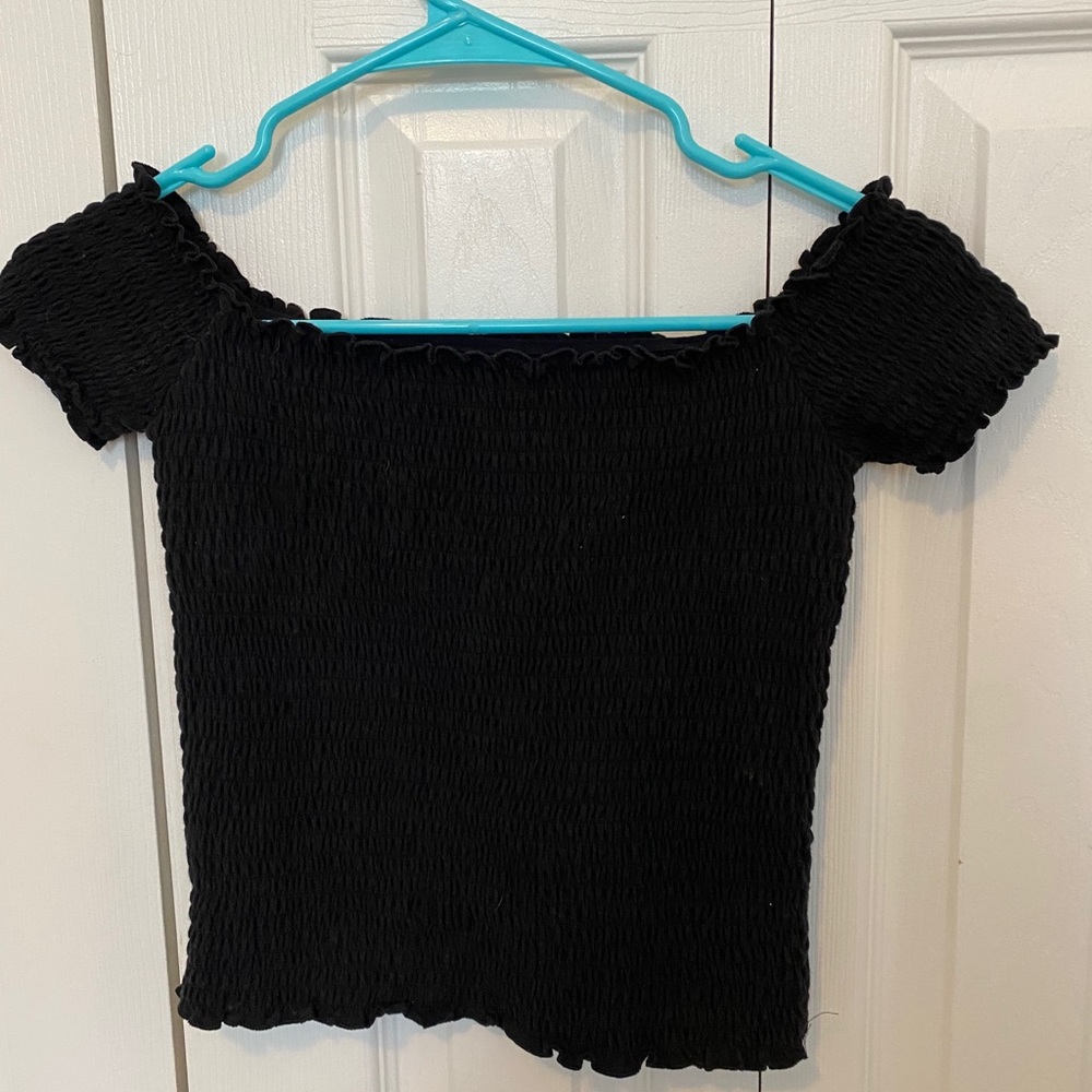 Hollister smocked crop top
